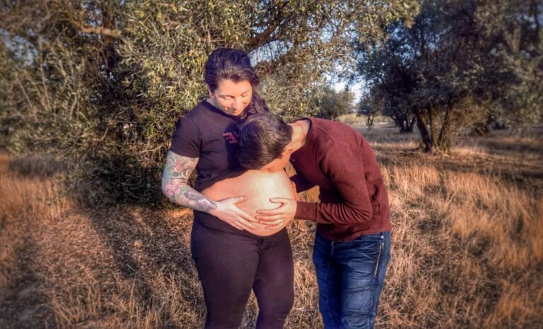 sesion de video de embarazo