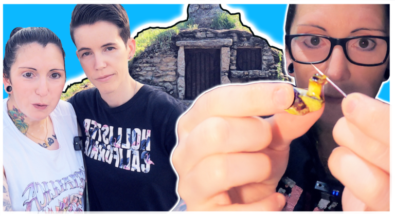 En Galicia Nos CAEN PIEDRAS!! Comemos ASQUEROSO - visitamos la aldea HOBBIT de Galicia y mi casa de la infancia en Triñans y me meto dentro de un GALLINERO y os enseño cosas ÚNICAS, también pasamos por Palmeira, Catoira, Rianxo y mucho más.